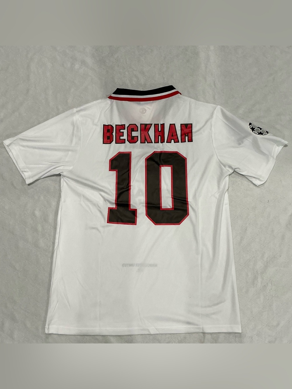 Manchester United 95/96 retro BECKHAM 10 white jersey size XL